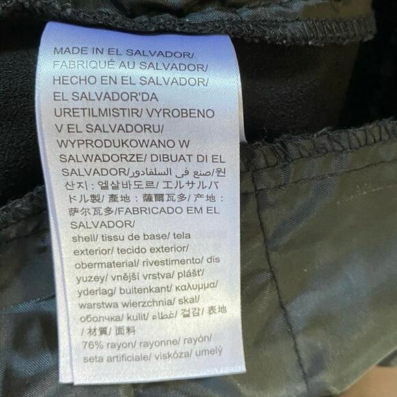 Calvin Klein Women's‎ Printed Black Gold Metallic Hatch Ankle Pants 6 - Picture 14 of 14